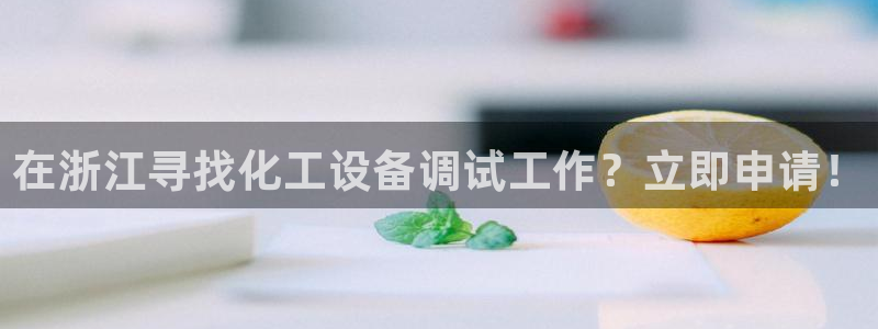 新城平台绝7O777：在浙江寻找化工设备调试工作？