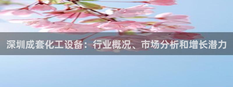 新城平台新注册：深圳成套化工设备：行业概况、市场分